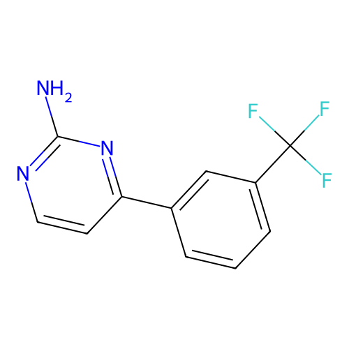4-[3-(Trifluoromethyl)phenyl]pyrimidin-2-amine structure
