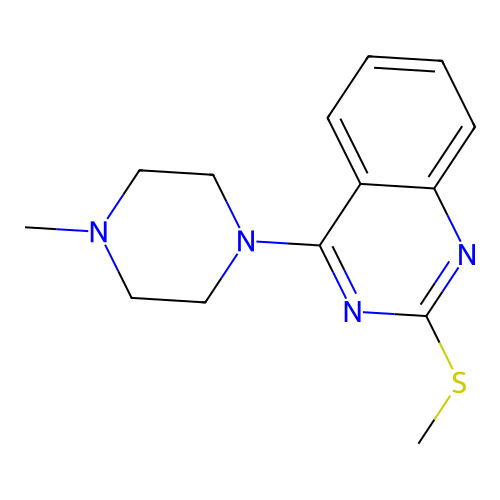 4-(4-Methylpiperazino)-2-(methylsulfanyl)quinazoline structure