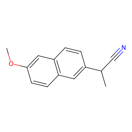 2-(6-Methoxynaphthalen-2-yl)propanenitrile structure