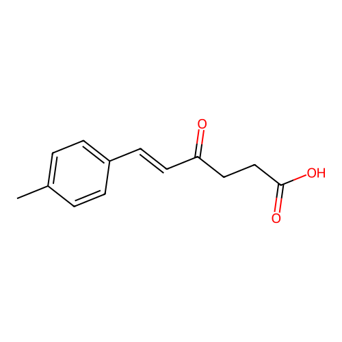 6-(4 Methylphenyl)-4-oxo-hex-5-enoic acid structure