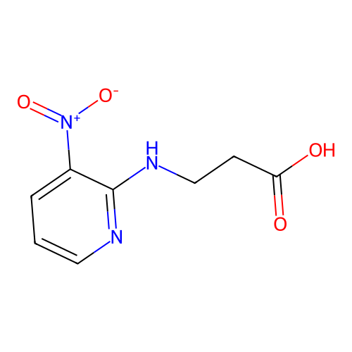 3-[(3-Nitro-2-pyridinyl)amino]propanoic acid structure