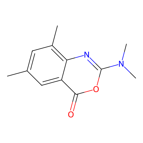 2-(dimethylamino)-6,8-dimethyl-4H-3,1-benzoxazin-4-one structure