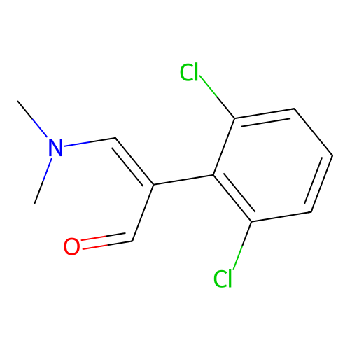 (Z)-2-(2,6-dichlorophenyl)-3-(dimethylamino)-2-propenal structure
