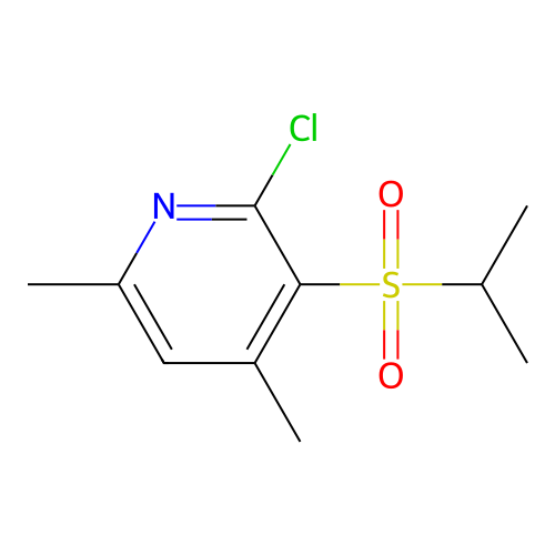 2-Chloro-3-(isopropylsulfonyl)-4,6-dimethylpyridine structure