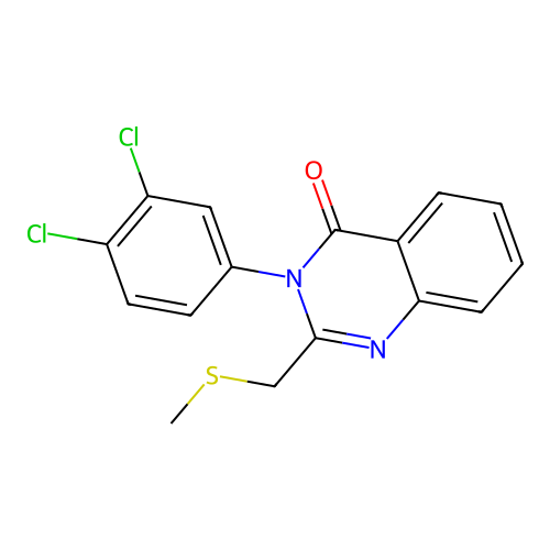 3-(3,4-dichlorophenyl)-2-[(methylsulfanyl)methyl]-4(3H)-quinazolinone structure
