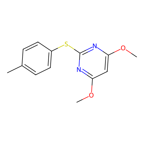 4,6-Dimethoxy-2-[(4-methylphenyl)sulfanyl]pyrimidine structure