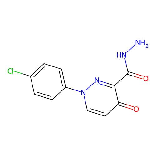 1-(4-Chlorophenyl)-4-oxo-1,4-dihydro-3-pyridazinecarbohydrazide structure