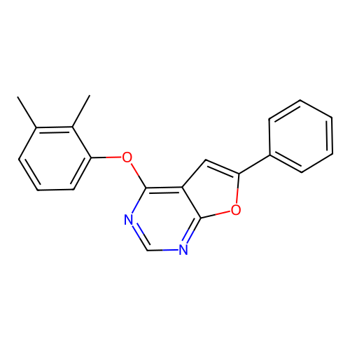 4-(2,3-Dimethylphenoxy)-6-phenylfuro[2,3-d]pyrimidine structure