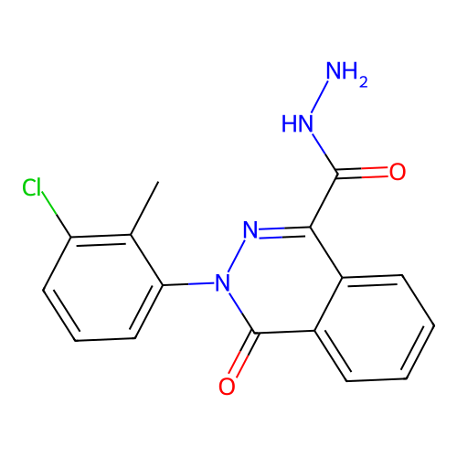 3-(3-Chloro-2-methylphenyl)-4-oxo-3,4-dihydro-1-phthalazinecarbohydrazide structure