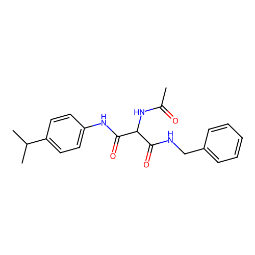 2-(acetylamino)-N~1~-benzyl-N~3~-(4-isopropylphenyl)malonamide structure
