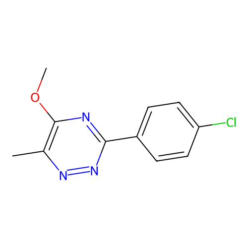 3-(4-Chlorophenyl)-5-methoxy-6-methyl-1,2,4-triazine structure
