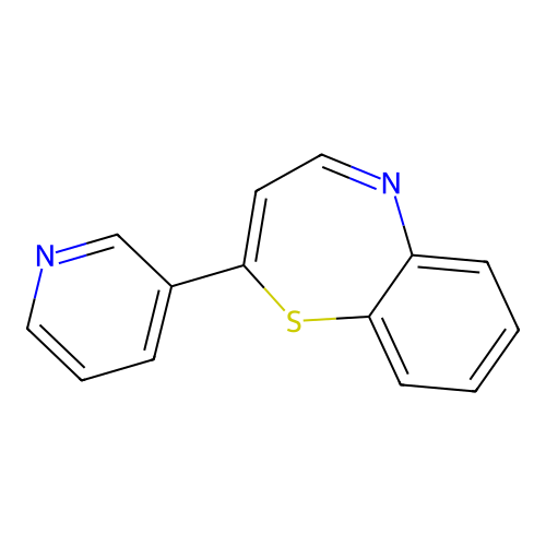 2-(3-Pyridinyl)-1,5-benzothiazepine structure
