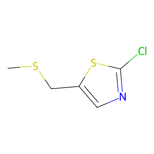 Thiazole, 2-chloro-5-[(methylthio)methyl]- structure