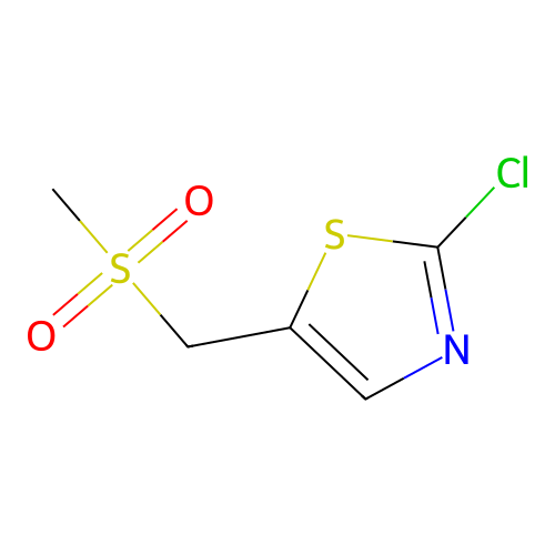 2-Chloro-5-(methylsulfonylmethyl)-1,3-thiazole structure