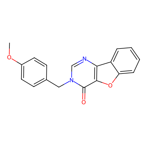 3-(4-methoxybenzyl)[1]benzofuro[3,2-d]pyrimidin-4(3H)-one structure