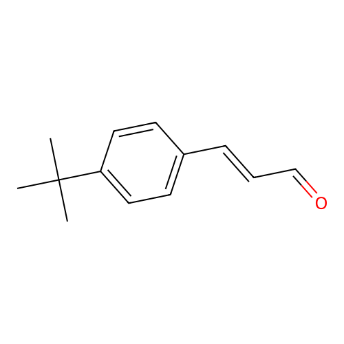 3-[4-(1,1-Dimethylethyl)phenyl]-2-propenal structure