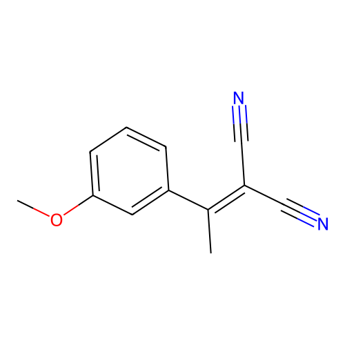 [1-(3-Methoxyphenyl)ethylidene]propanedinitrile structure
