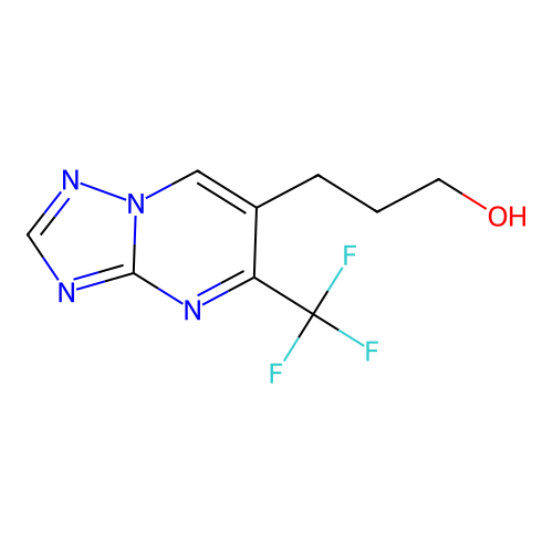 3-[5-(Trifluoromethyl)[1,2,4]triazolo[1,5-a]pyrimidin-6-yl]-1-propanol structure