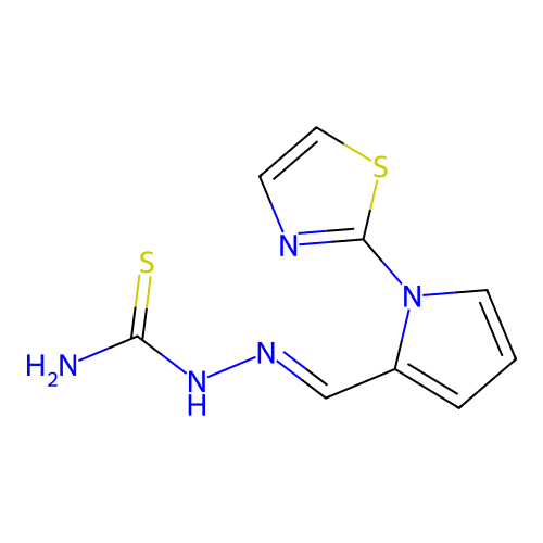 ({[1-(1,3-thiazol-2-yl)-1H-pyrrol-2-yl]methylidene}amino)thiourea structure