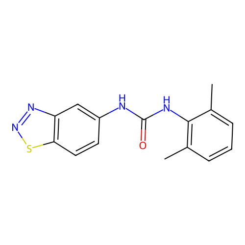 N-(1,2,3-benzothiadiazol-5-yl)-N'-(2,6-dimethylphenyl)urea structure