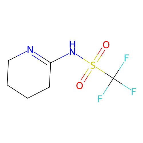 trifluoro-N-(2-piperidinylidene)methanesulfonamide structure