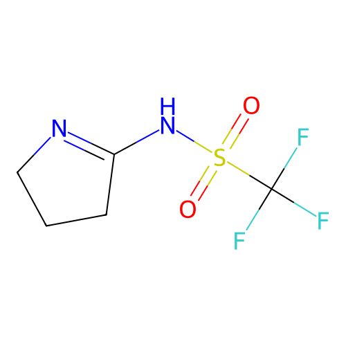 trifluoro-N-(2-pyrrolidinylidene)methanesulfonamide structure