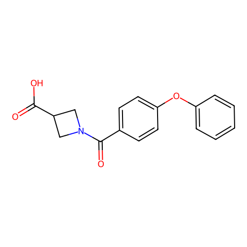1-(4-phenoxybenzoyl)azetidine-3-carboxylic Acid structure
