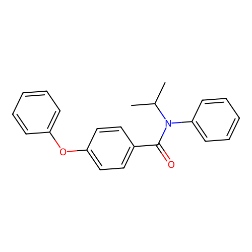 N-isopropyl-4-phenoxy-N-phenylbenzenecarboxamide structure