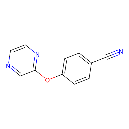 4-(Pyrazin-2-yloxy)benzonitrile structure