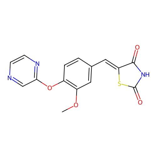 5-[(3-Methoxy-4-pyrazin-2-yloxyphenyl)methylidene]-1,3-thiazolidine-2,4-dione structure