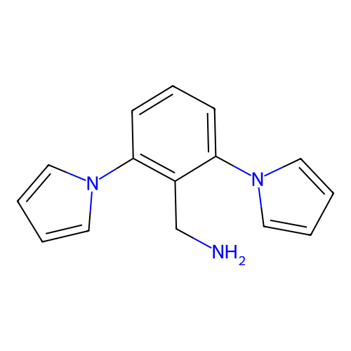 [2,6-di(1H-pyrrol-1-yl)phenyl]methanamine structure