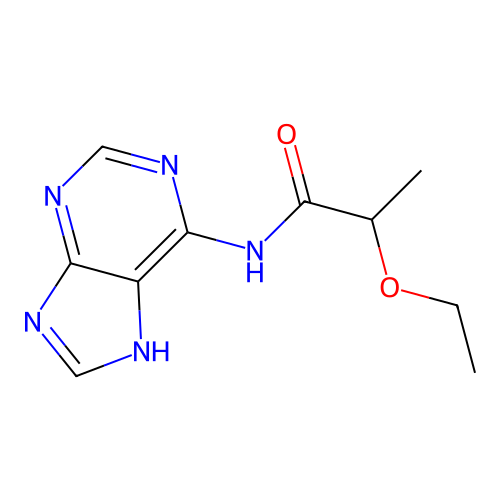 2-ethoxy-N-(9H-purin-6-yl)propanamide structure