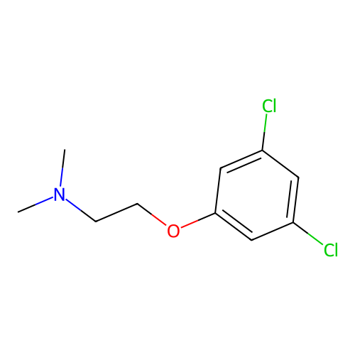 N-[2-(3,5-dichlorophenoxy)ethyl]-N,N-dimethylamine structure