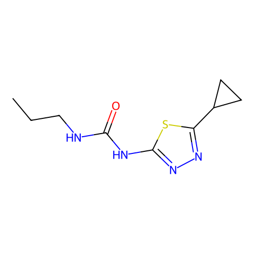 1-(5-Cyclopropyl-1,3,4-thiadiazol-2-yl)-3-propylurea structure