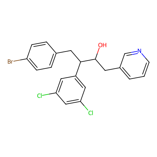 4-(4-Bromophenyl)-3-(3,5-dichlorophenyl)-1-(3-pyridinyl)-2-butanol structure
