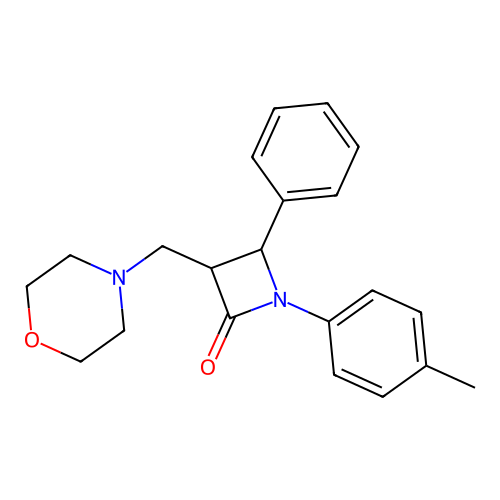 1-(4-Methylphenyl)-3-(morpholinomethyl)-4-phenyl-2-azetanone structure