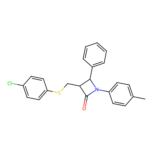 3-{[(4-Chlorophenyl)sulfanyl]methyl}-1-(4-methylphenyl)-4-phenyl-2-azetanone structure