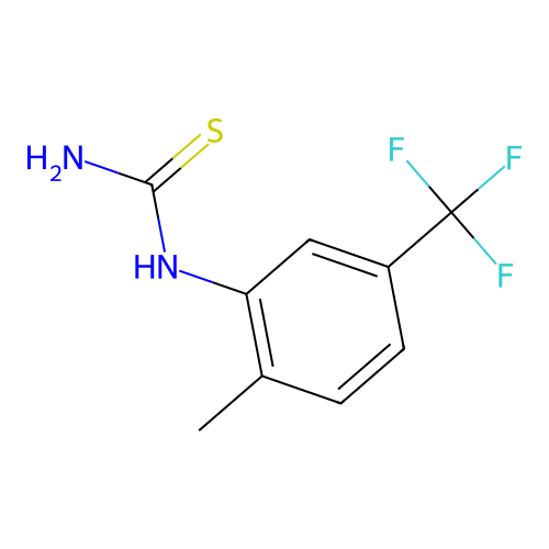 [2-Methyl-5-(trifluoromethyl)phenyl]thiourea structure