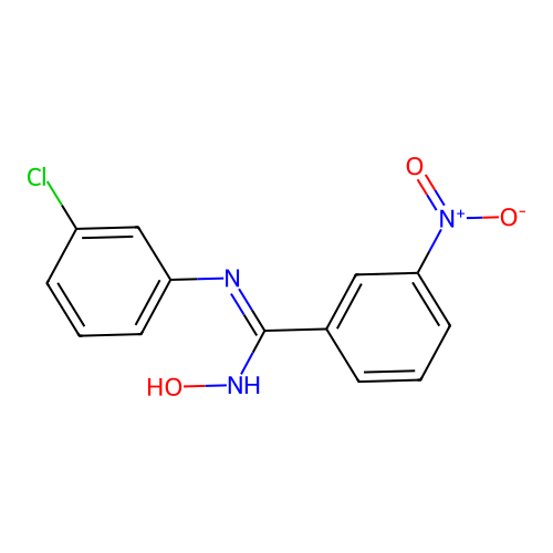 N-(3-chlorophenyl)-N'-hydroxy-3-nitrobenzenecarboximidamide structure