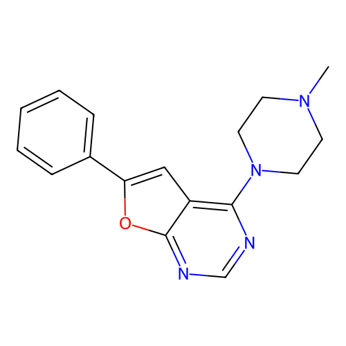 4-(4-Methylpiperazino)-6-phenylfuro[2,3-d]pyrimidine structure