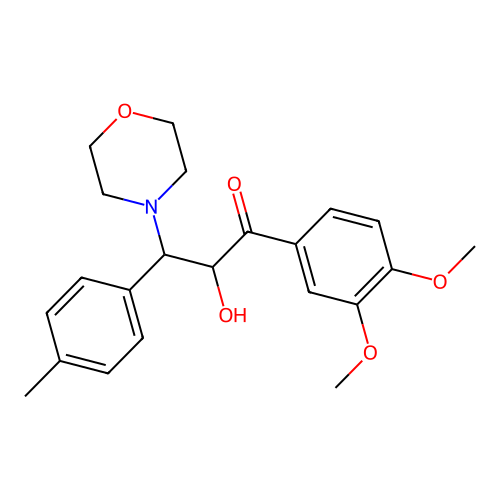 1-(3,4-Dimethoxyphenyl)-2-hydroxy-3-(4-methylphenyl)-3-morpholino-1-propanone structure