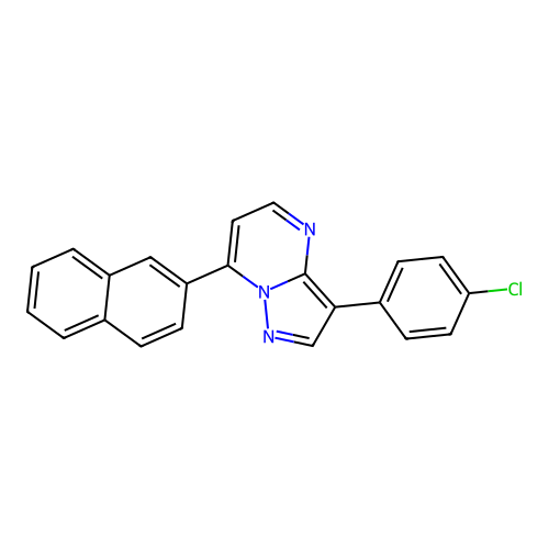 3-(4-Chlorophenyl)-7-(2-naphthyl)pyrazolo[1,5-a]pyrimidine structure