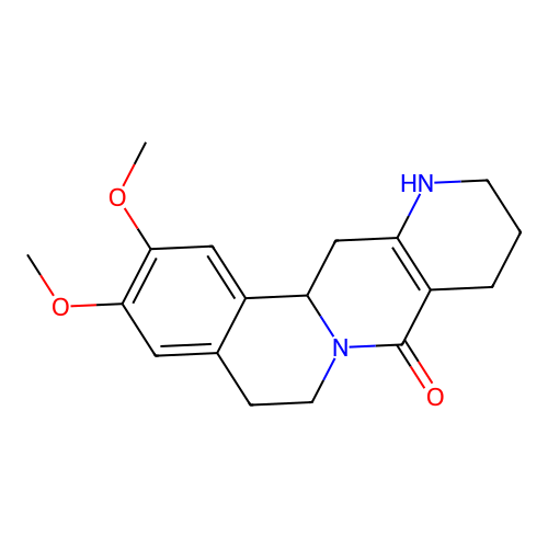 2,3-dimethoxy-5,6,9,10,11,12,13,13a-octahydro-8H-isoquino[2,1-g][1,6]naphthyridin-8-one structure