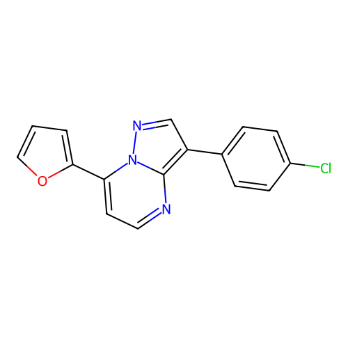 3-(4-Chlorophenyl)-7-(furan-2-yl)pyrazolo[1,5-a]pyrimidine structure