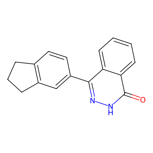 4-(2,3-dihydro-1H-inden-5-yl)-2H-phthalazin-1-one structure