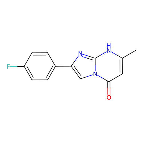 2-(4-Fluorophenyl)-7-methylimidazo[1,2-a]pyrimidin-5-ol structure