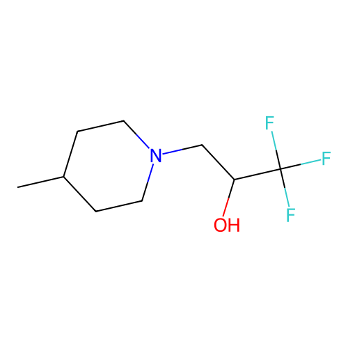 1,1,1-Trifluoro-3-(4-methylpiperidin-1-yl)propan-2-ol structure