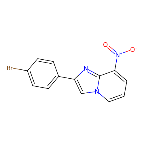 2-(4-Bromophenyl)-8-nitroimidazo[1,2-a]pyridine structure