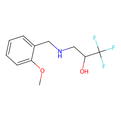 1,1,1-Trifluoro-3-{[(2-methoxyphenyl)methyl]amino}propan-2-ol structure