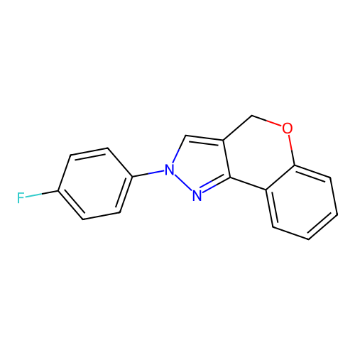 2-(4-Fluorophenyl)-2,4-dihydrochromeno[4,3-c]pyrazole structure